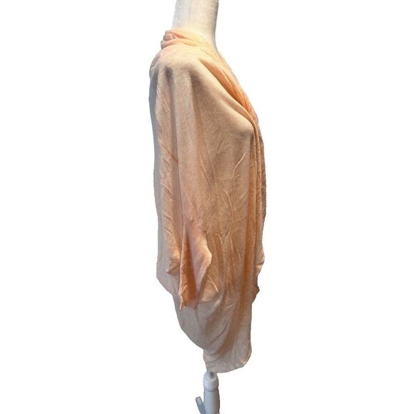 Eileen Fisher Pastel Orange Slub Merino Wool Blend Cardigan Small - Picture 7 of 7